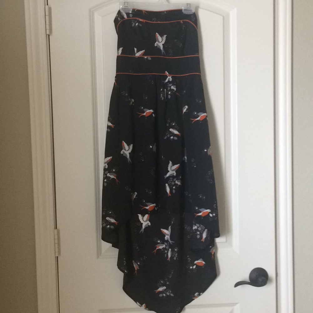 Strapless Highlow bird dress